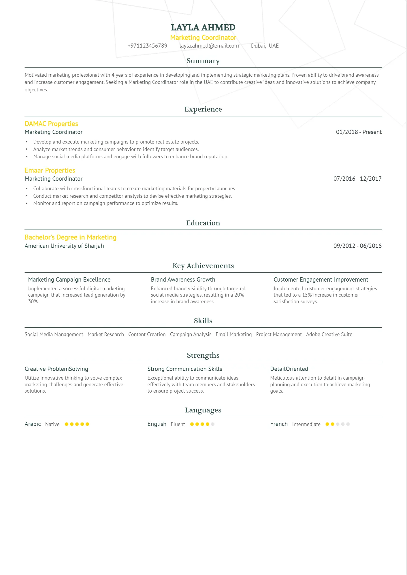 Creative Resume Template