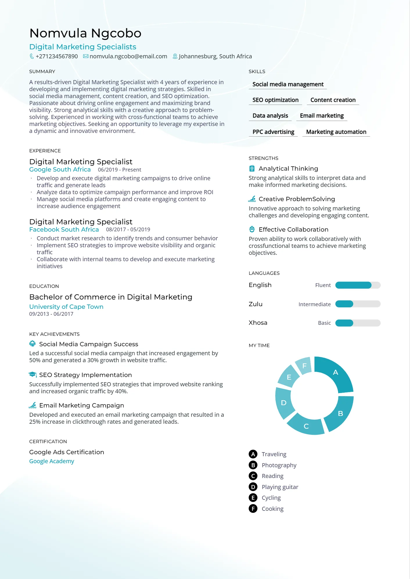 Creative Resume Template